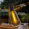 20M 30M ST38 Garland Light String Shatterproof LED Bulbs Outdoor IP44 Patio Garden Wedding Party Halloween Christmas Decor Lamp