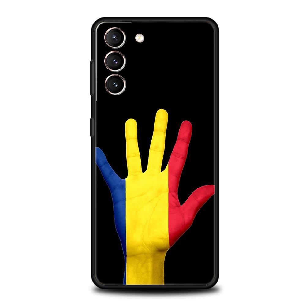 Romania Flag Phone Case For Samsung Galaxy S25 Edge S24 S23 S22 S20 Ultra S21 FE 5G S10 Plus Soft TPU Cover