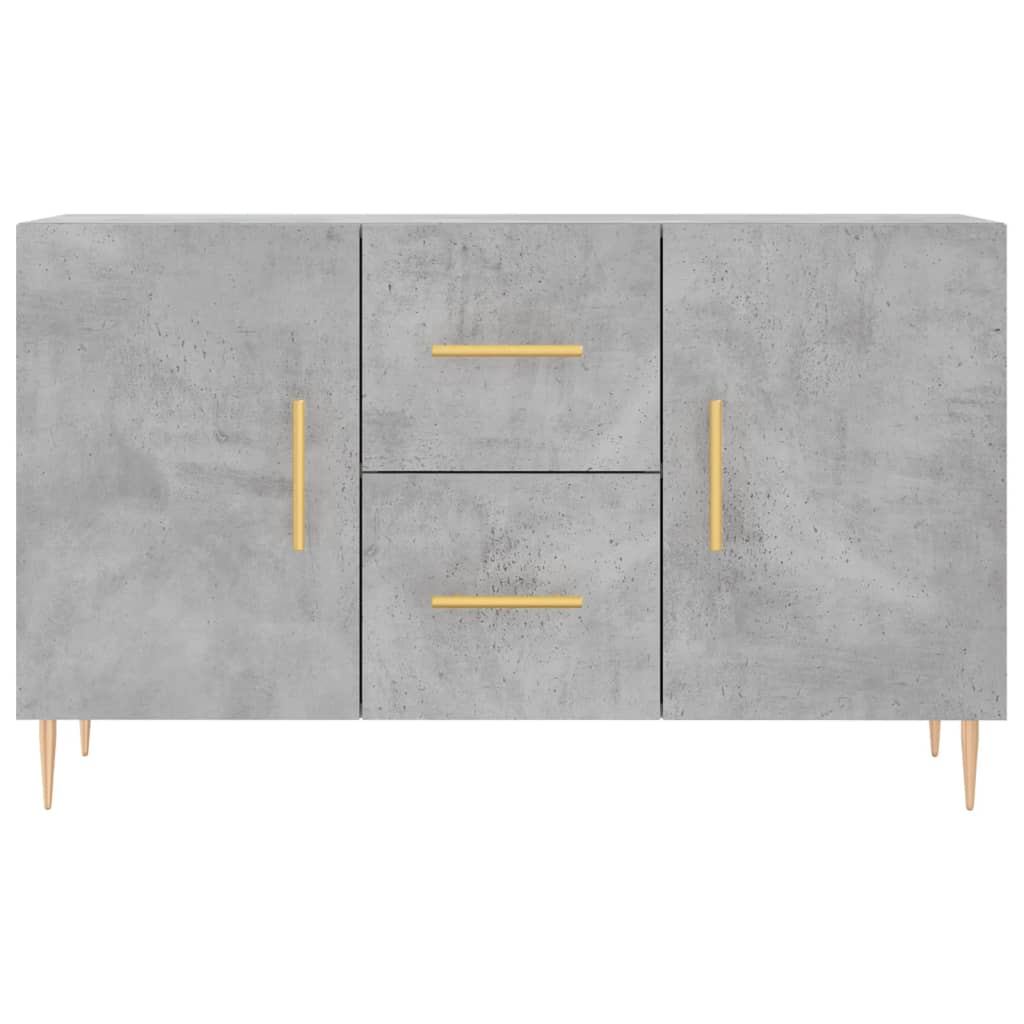 Vidaxl Komoda, Szarość Betonu, 100X36X60 Cm, Materiał Drewnopochodny