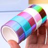 500Cm Holographic Rg Prismatic Glitter Tape Hoops Stick Rhythmic Gymnastics Ring Decoration Fitness Equipment Diy Scrapbooking