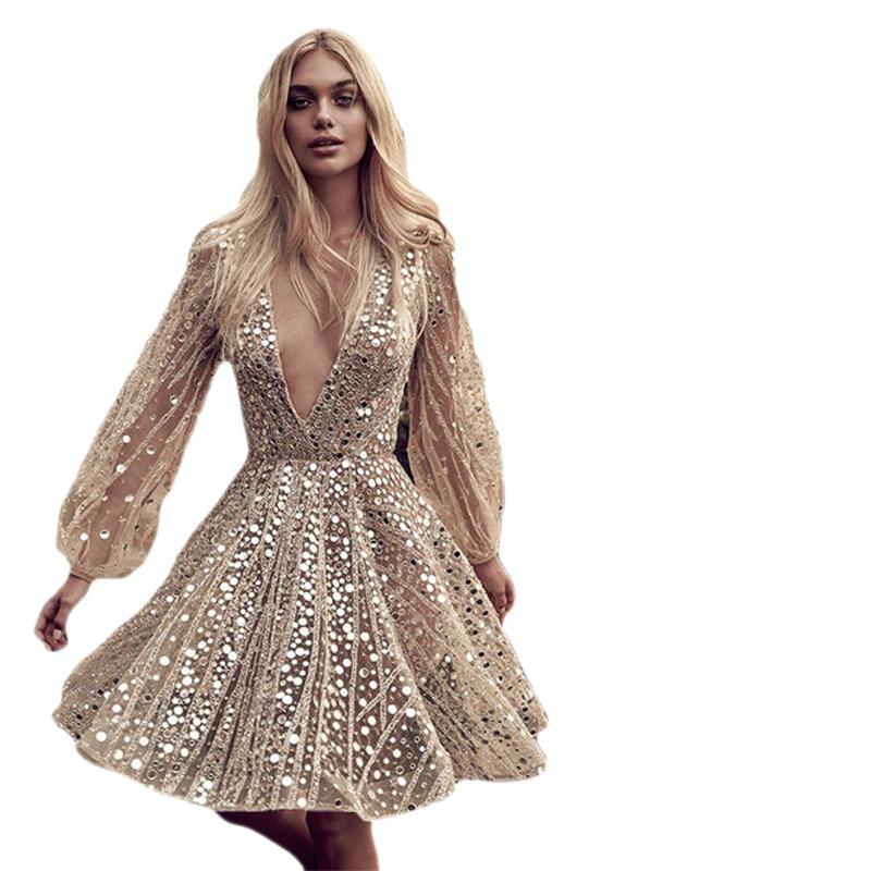 Robe de Soirée/Toast à Paillettes pour Femmes Européennes et Américaines Printemps/Été 2023