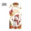 Holiday Glass Clings Christmas Window Clings, Cute Snowman Santa Penguin Reindeer Stickers for Home Decoration Glass, Reusable Static PVC Decal Party