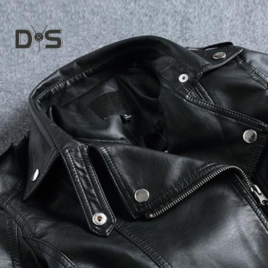 Kvinner Vår Høst Imitert Skinnjakke Lapel Langermet Glidelåslomme Kort jakke Motorsykkeljakke Outwear Streetwear