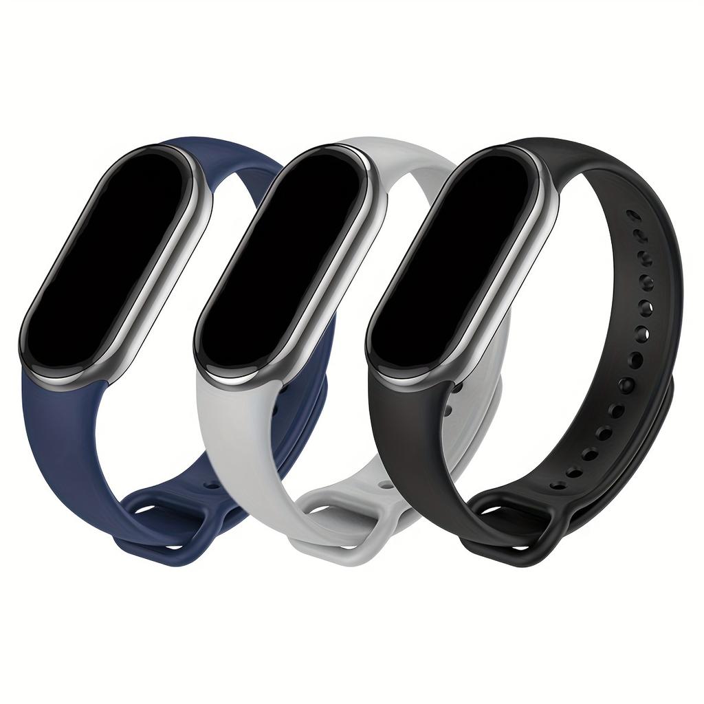 3 pcs/pack Strap for Xiaomi Band 8 9 10 Silicone Bracelet for Mi Band