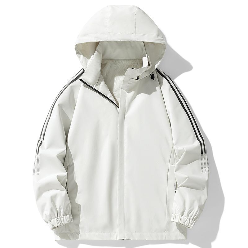 

Весенняя новая куртка, верхняя часть, весенне-осенняя повседневная универсальная молодежная куртка, мужская одежда M белый