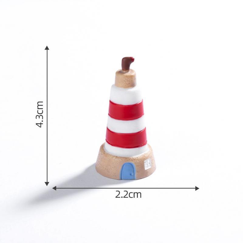 5 Pcs Mini Resin Lighthouse Ornament Aquarium Sand Table Micro Landscape Decor Diy Decorative Ecological Bottle Accessories