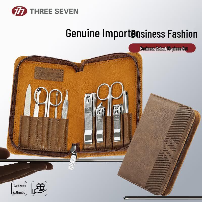 THREE SEVEN 10-Piece Professional Manicure Set