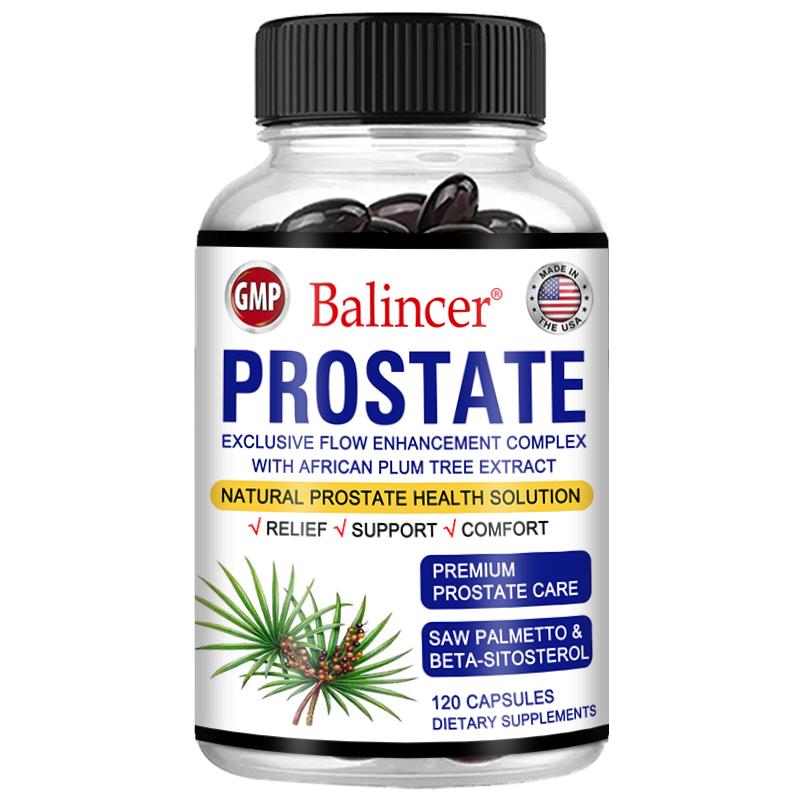 Saw Palmetto Extract Supplement, With Stinging Nettle Extract, 120 Softgels Per Bottle 120 Capsules