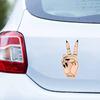 JT113#8x18cm Glossy Witchy Peace Sign Decal Durable & Perfect for Vehicles, Laptops & Smooth Surfaces – Personalize with Magic