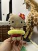 Short Pile Plush Hello Kitty Keyring With Cute Animations For Teenagers And Gift Buyers