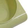 Cat Bowl Tilted Simple Style Refreshing Color Smoothly Odorless Plastic Pet Food Bowl Grass Green