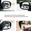 2x Universal Auto Car Rear View Mirrors Wide Angle Convex Blind Spot Accessories