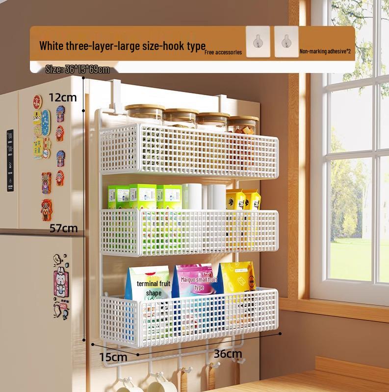 Wall-Mounted Entryway Storage Rack for Bedroom Doors