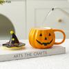 Halloween Pumpkin Porcelain Mugs Water Cup Creative Tableware Coffee Mug Dining Table Afternoon Tea Teacup Fruits Juice Cup