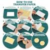 24 Sheets 6 Styles Ceramics Clay Water Transfer Paper Underglaze Transfer Decals for DIY Earrings Pendants Hair Clip Mixed Shapes 12x7cm