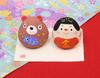 Craftsman House Children's Day Paper Mache Kintaro and Bear