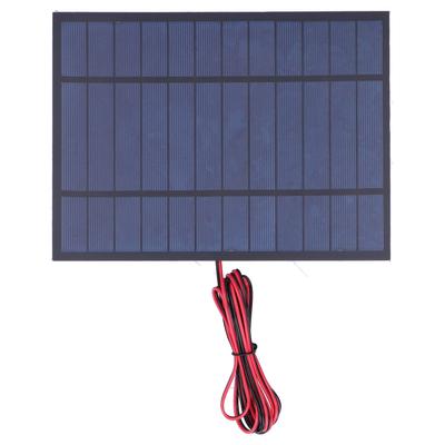 Güneş Enerjili Epoksi Modül Kartı DC6V 6W Polisilikon Alet Malzemeleri 200cm Kırmızı Siyah Tel ile