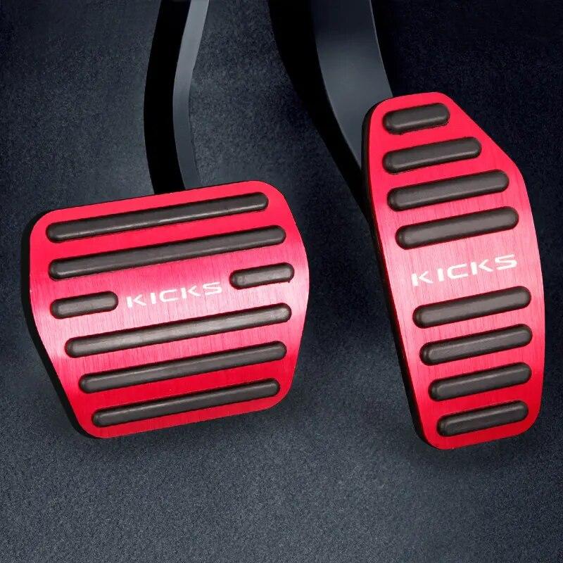 Car Foot Pedal Accelerator Fuel Brake Pedals Cover Pad For Nissan Kicks P15 2016 2017 2018    2022 Accessories