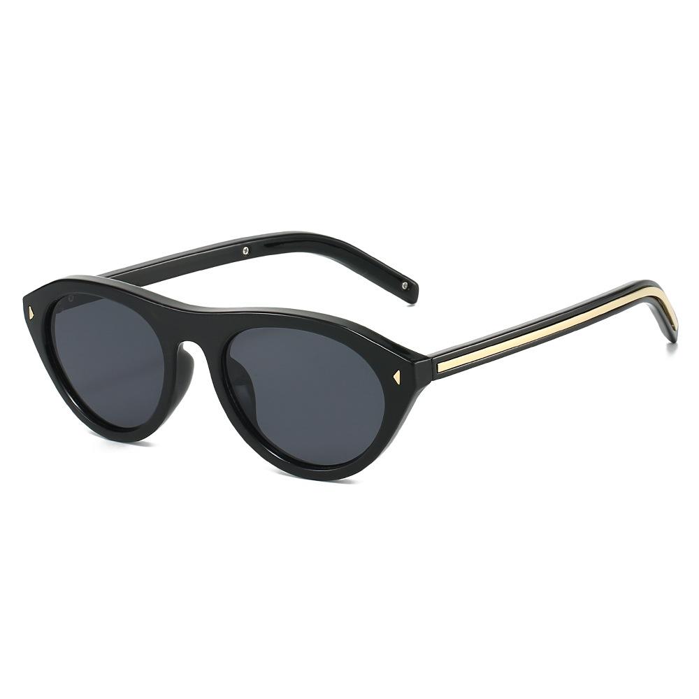 Men's and Women's Luxury Oval Cat-Eye Sunglasses Men's 2026 New Arrival Outdoor UV-Protective Sunglasses for Driving and Leisure
