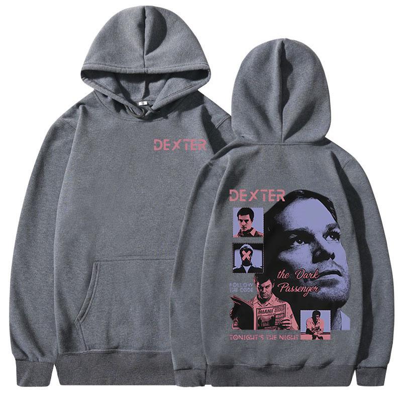 TV Play Dexter Morgan Hoodies Men Women Clothing Keep Warm Fleece Hooded Sweatshirts Fashion Vintage Gothic Oversized Pullovers