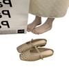 French niche hollow Birkenstock half slippers women's outer wear 2025 summer with skirt gentle evening breeze bag head sandals