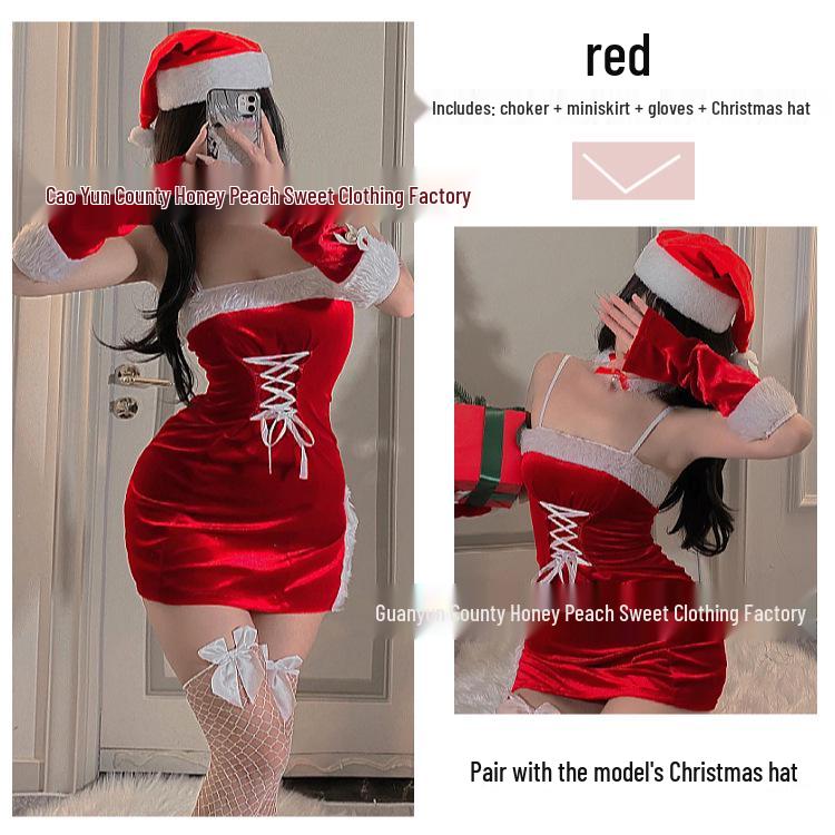 Sexy Slim-Fit Christmas & New Year Stage Costume Dress