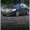 Welly 1/24 Mercedes-Benz Classe S S500 Modello di Auto in Lega Diecast Metallo Veicoli Giocattolo Modello di Auto Alta Simulazione Collezione Regali per Bambini