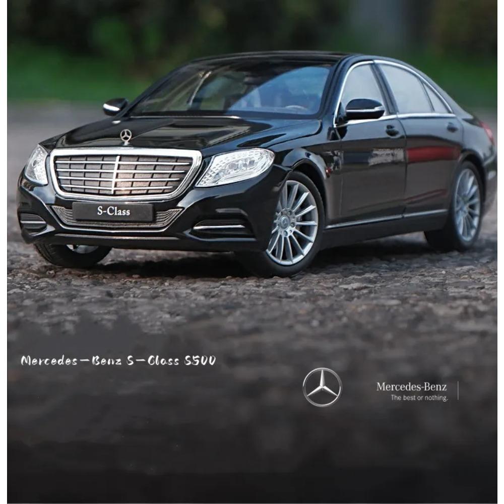 Welly 1/24 Mercedes-Benz Classe S S500 Modello di Auto in Lega Diecast Metallo Veicoli Giocattolo Modello di Auto Alta Simulazione Collezione Regali per Bambini