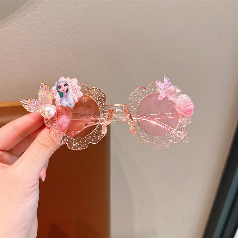 

Frozen Sunflower Shape Kids Sunglasses With Uv400 Protection For Outdoor Play Style A