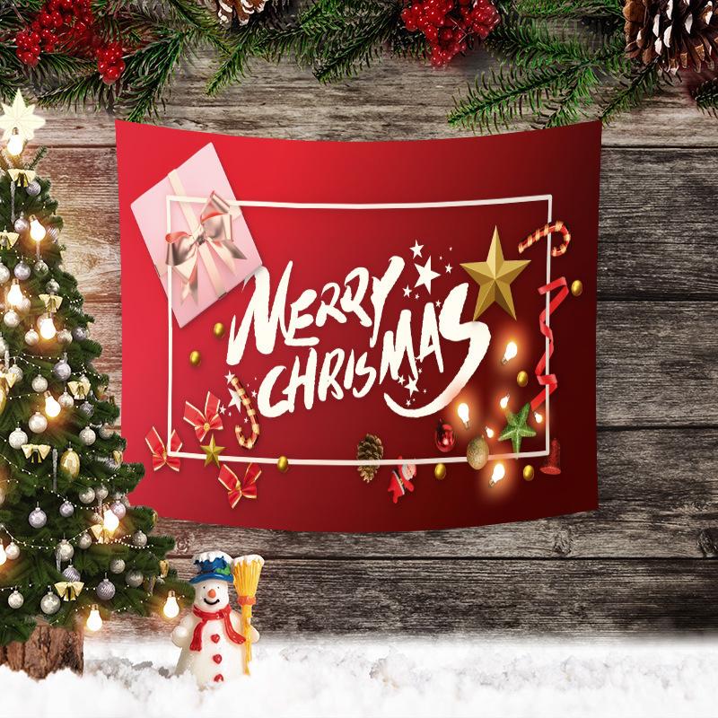 Vánoční tapiserie Vánoční pozadí Layout Látka Obývací pokoj Santa Claus závěs