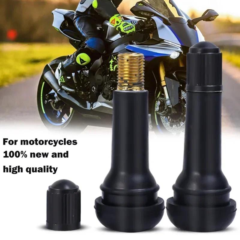Steli valvola per pneumatici tubeless per ruote auto TR414 neri con tappi, tipo a pressione, coprivalvole in gomma per steli valvola pneumatici, accessori auto di alta qualità
