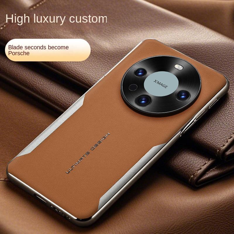 For Honor X70 Electroplating Plain Leather Color-blocked Soft Edge All-Inclusive Shockproof Phone Case