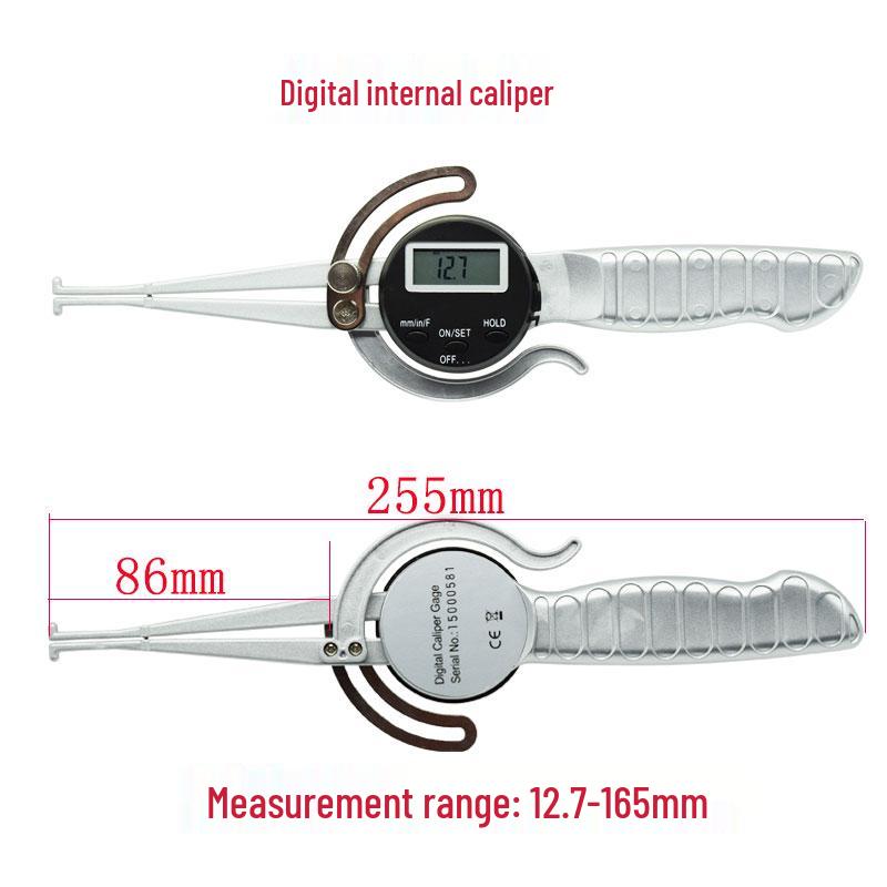 Digital Inside/Outside Caliper Gauge 0-150mm, Extended Range 12.7-165/200mm