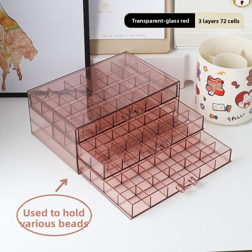Jewelry Storage Box Large Capacity Household Finishing Box Earrings Necklace Portable Storage Box