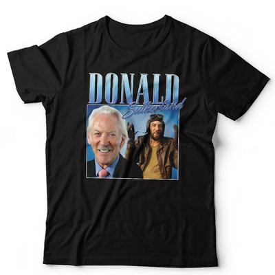Donald Sutherland T-Shirt Wertschätzung Unisex Hommage Throwback Junggesellenabschied Junggesellinnenabschied
