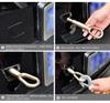 1pc 4M Car Tow Cable Heavy Duty 5 Ton Trailer Rope Towing Pull Rope Strap Hooks Van Road Recovery Car Accessories