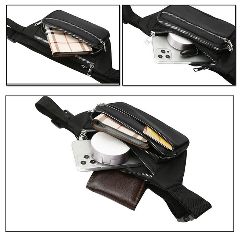 2025 Oxford Cloth Waist Bag Zipper Chest Bag Sport Travel Girl Belly Pocket Hip Bum Bag Fashion Phone Fanny Pack for Women