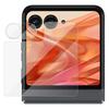IMAK Für Motorola Razr 50 5G/Razr 2024 5G Kameralinsenfolie mit Acryl-Linsenkappe+Kleine Displayschutzfolie
