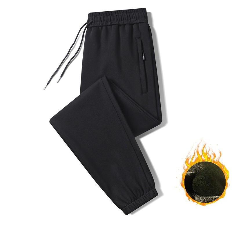 Men's Plus Size Sweatpants Spring/Autumn Trousers Versatile Casual Trousers for Men Warm Men's Long Trousers