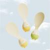Egg-Shaped Standing Rice Spatula Non-Stick Raised Dots Rice Scoop Cute PP