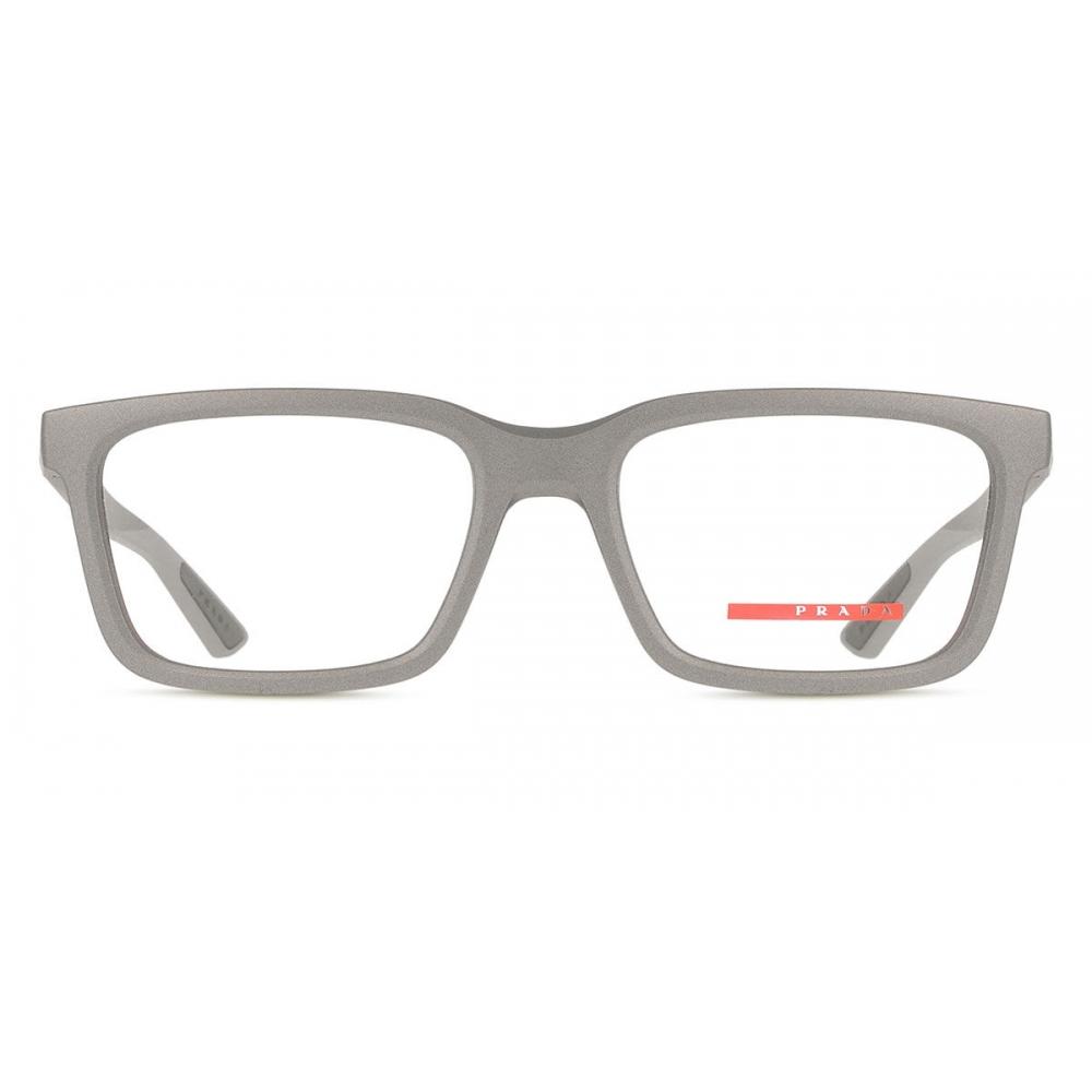 

Prada Linea Rossa Men Eyeglasses Ps 02sv 16x1o1 Metallic Grey/54-18-145