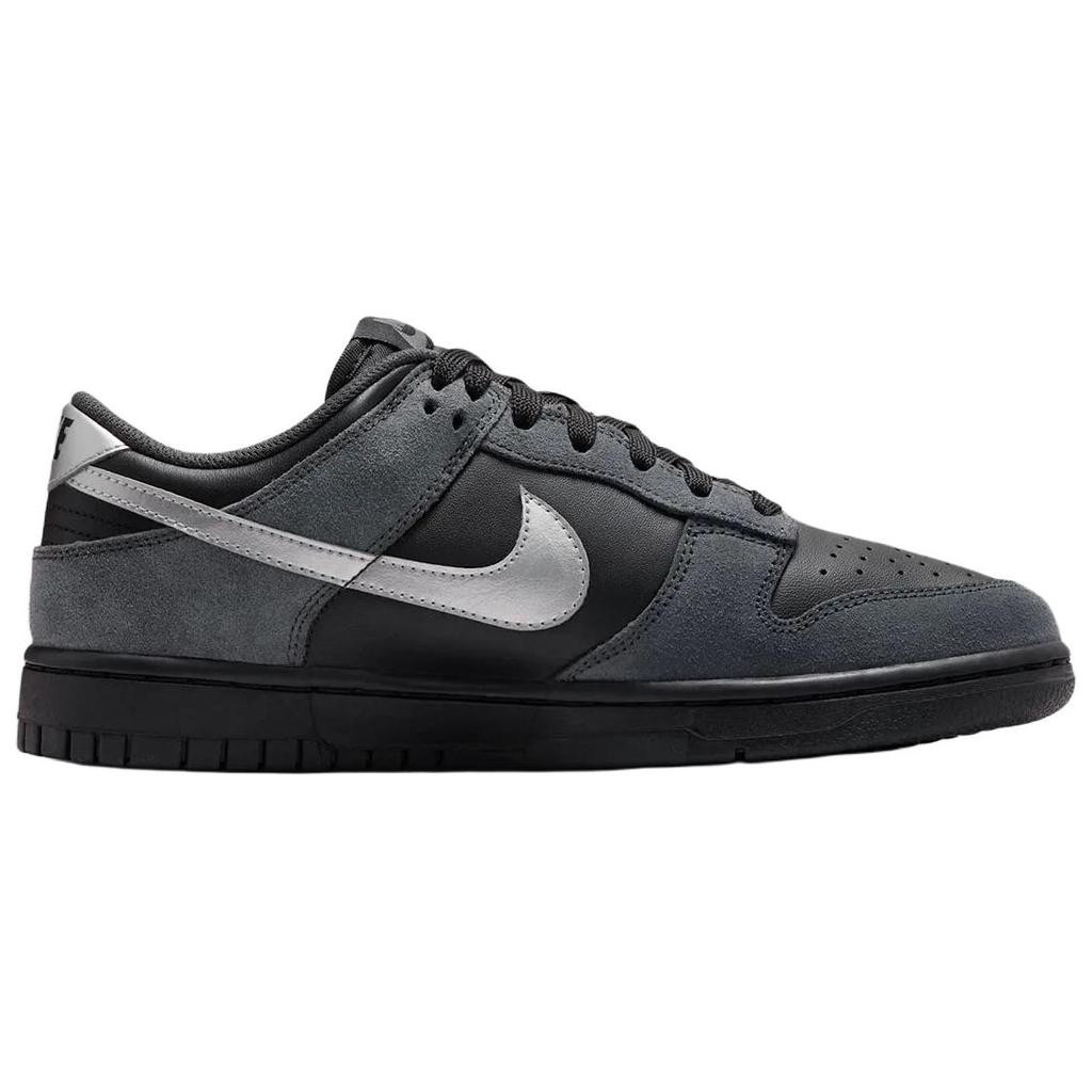 Nike Dunk Low Black Anthracite Silver Men Sneakers Metallic-Silver II7636-001
