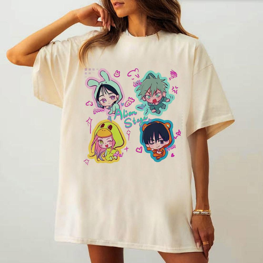 Alien Stage shirt female hip hop Trendy Comfortable Digital tshirt Classic Gothic kawaii streetwear Retro