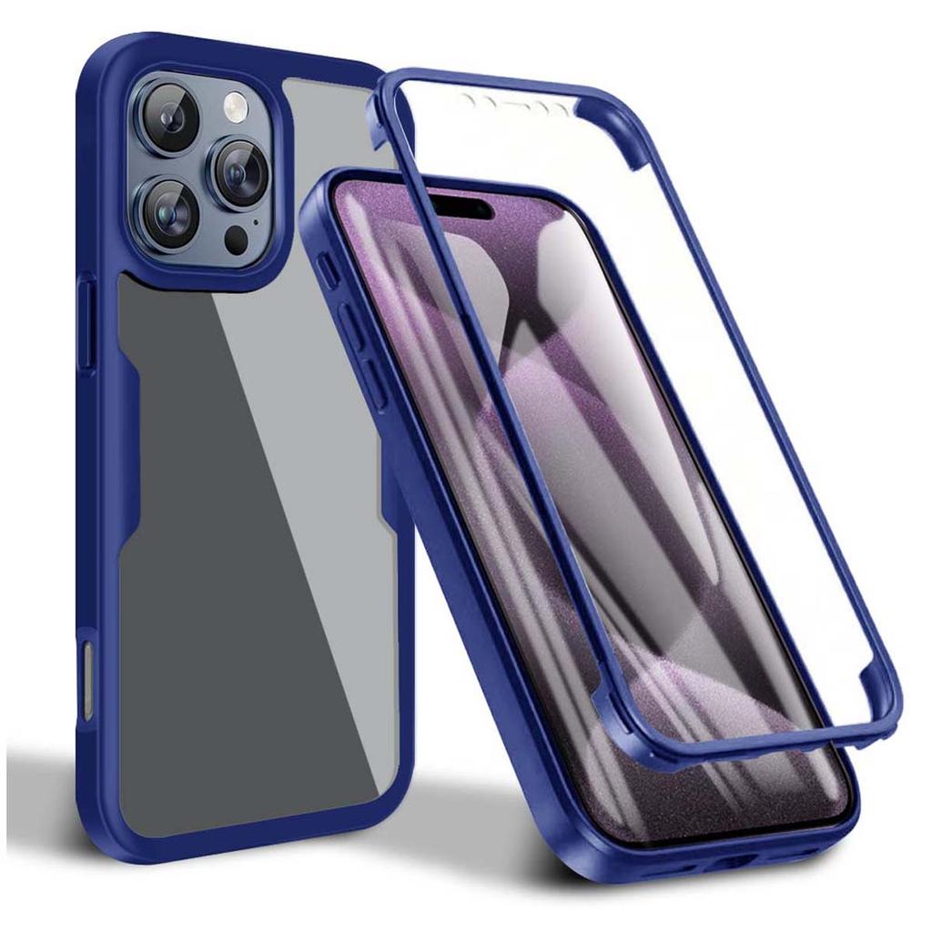 360 Degree Fully Wrapped Anti Shock Anti Fall Phone Case for iPhone 16 15 14 Pro Max Plus 16E