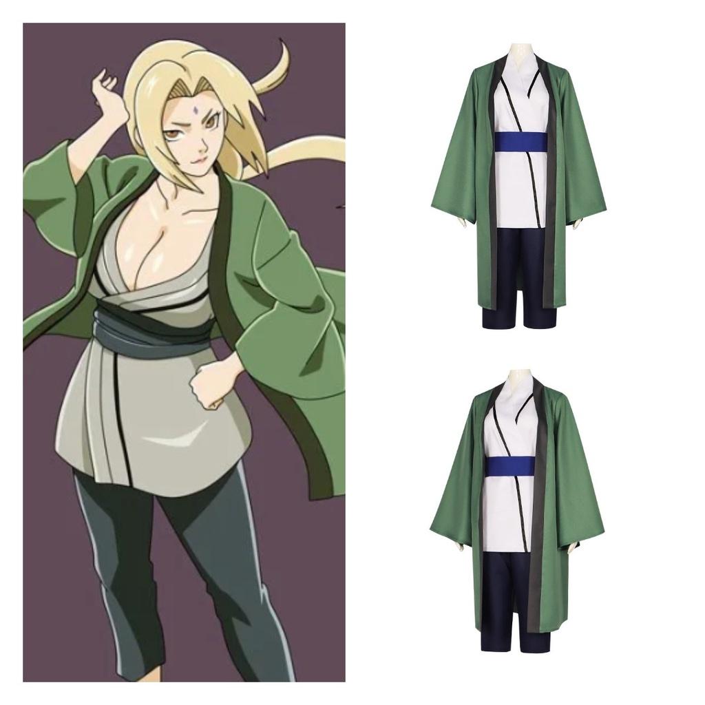 Ninja Tsunade Cosplay Costume For Halloween And Anime Fans In Stock