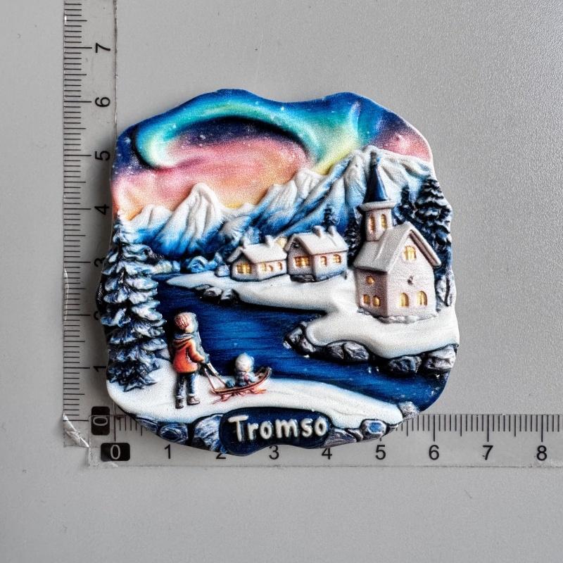 Magneți de frigider Norvegia Finlanda Suedia Islanda Tromso Murmansk Insulele Feroe Suveniruri turistice Autocolante pentru frigider