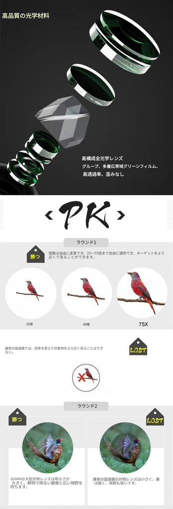 BORWOLF Binoculars Waterproof Military Telescope Bird Watching Hiking Hunting Telescope Monocular Opera Glasses Scope Magnification Night Binoculars