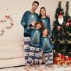 Family Matching Print Sets Pajamas Loungewear Outfits Family Matching Long Sleeve Tops+Pants Set