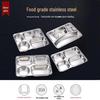 777 Stainless Steel 304 Divided Lunch Tray