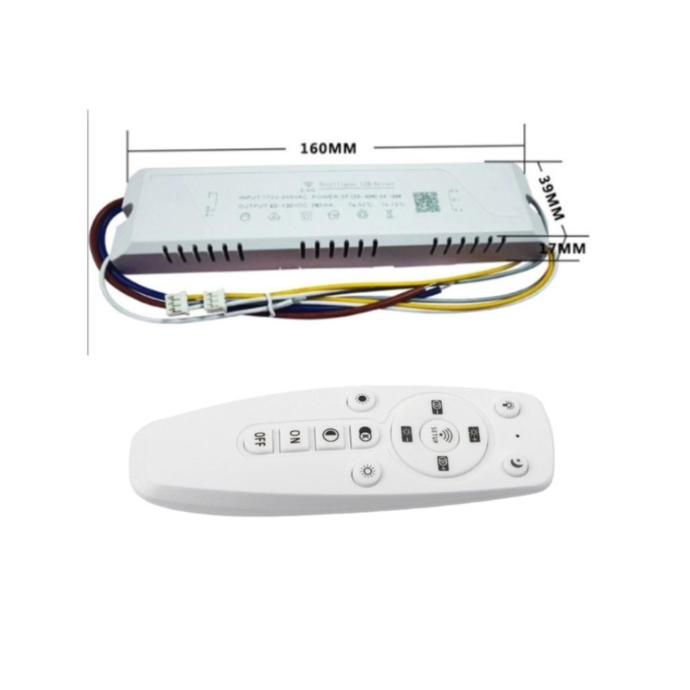 

2.4G Remote Control LED Driver Power Dimming Transformer for LED Tape Light Installation 2440W White ABS Material